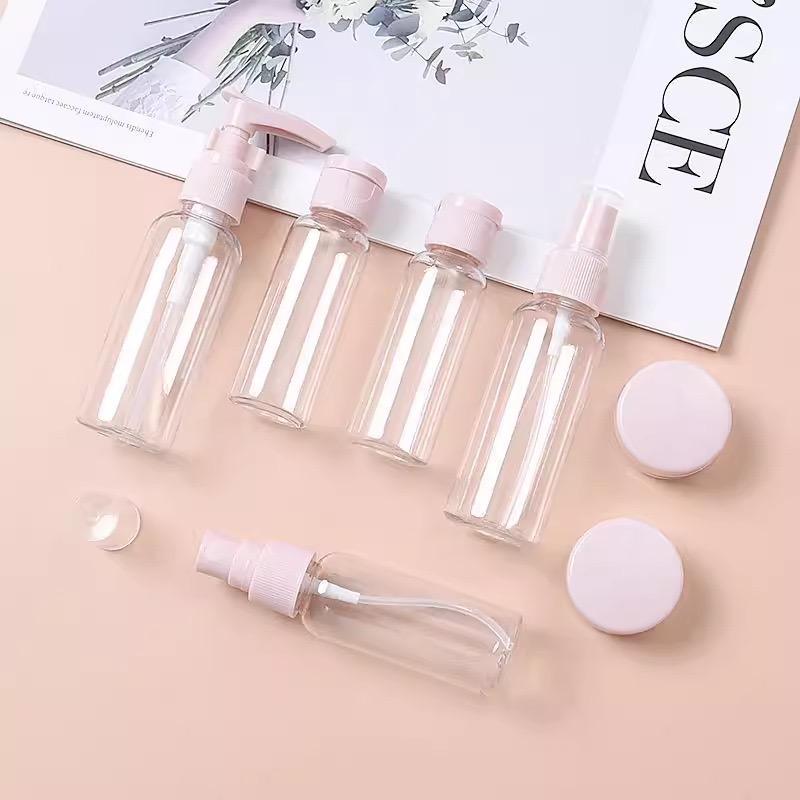 مجموعه علب تجميل بلاستيك للسفر