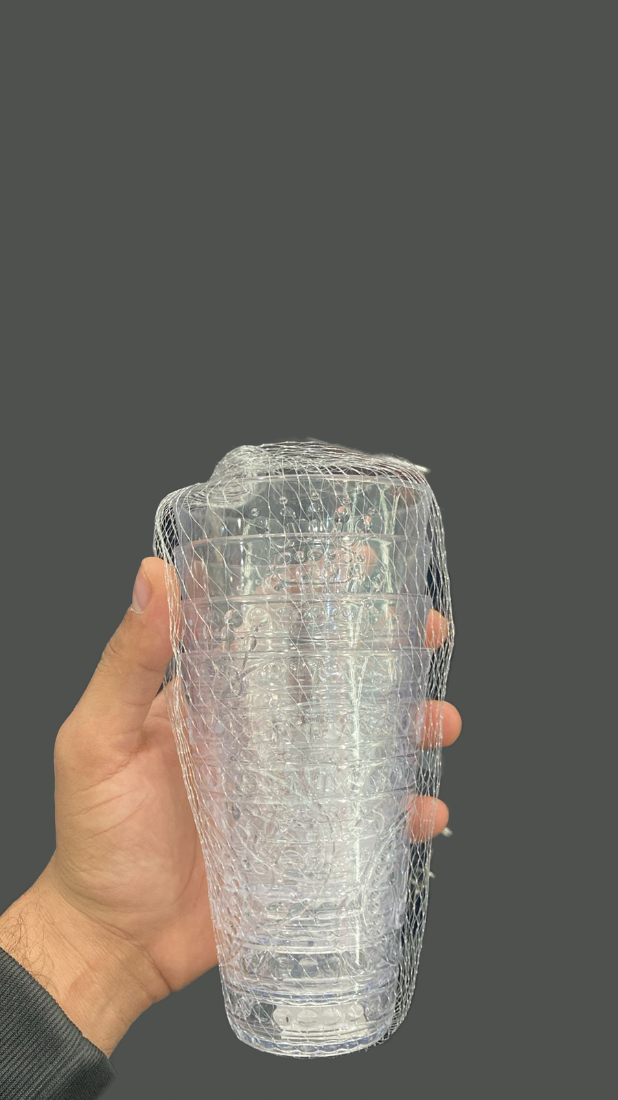 كوب عصير منقوش
