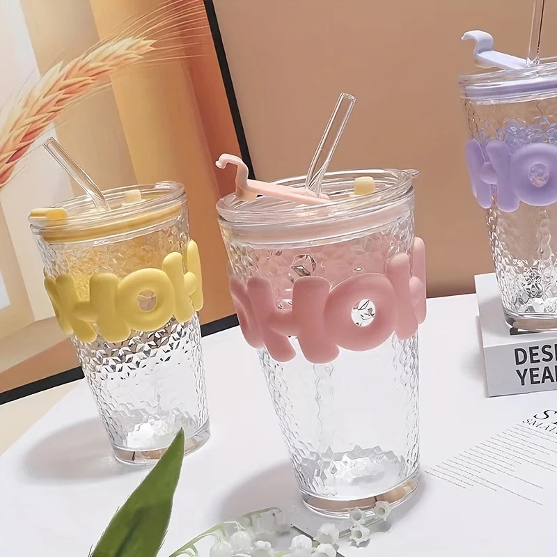 مج HO بالشاليموه شفاف طويل 450 ML