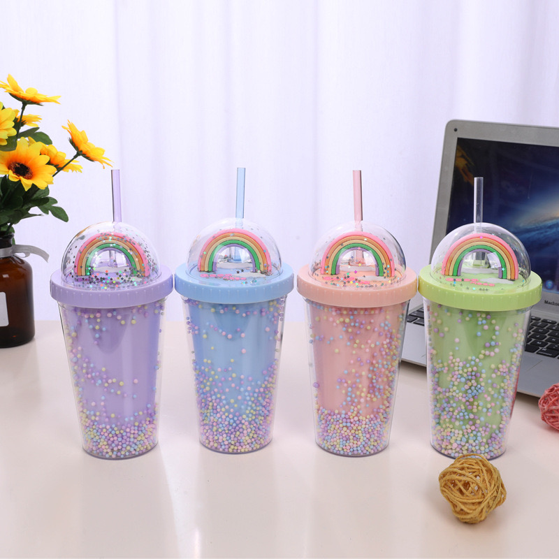 كوب بالشاليموه قوس قزح 450ML