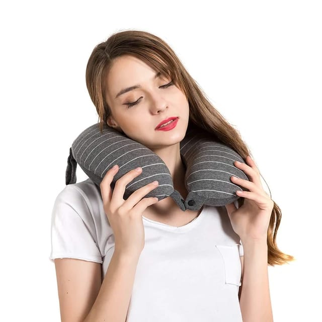 وساده سفر تدعم الرقبه 360 درجه مع حبل لظبط المقاس