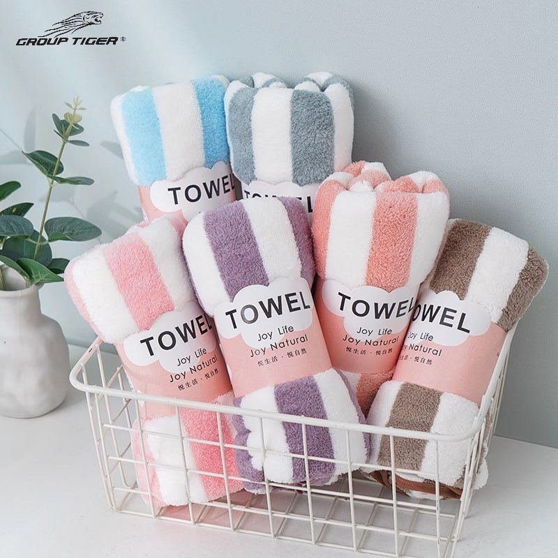 فوطه الوان مخطط قطيفه  30 * 70 cm