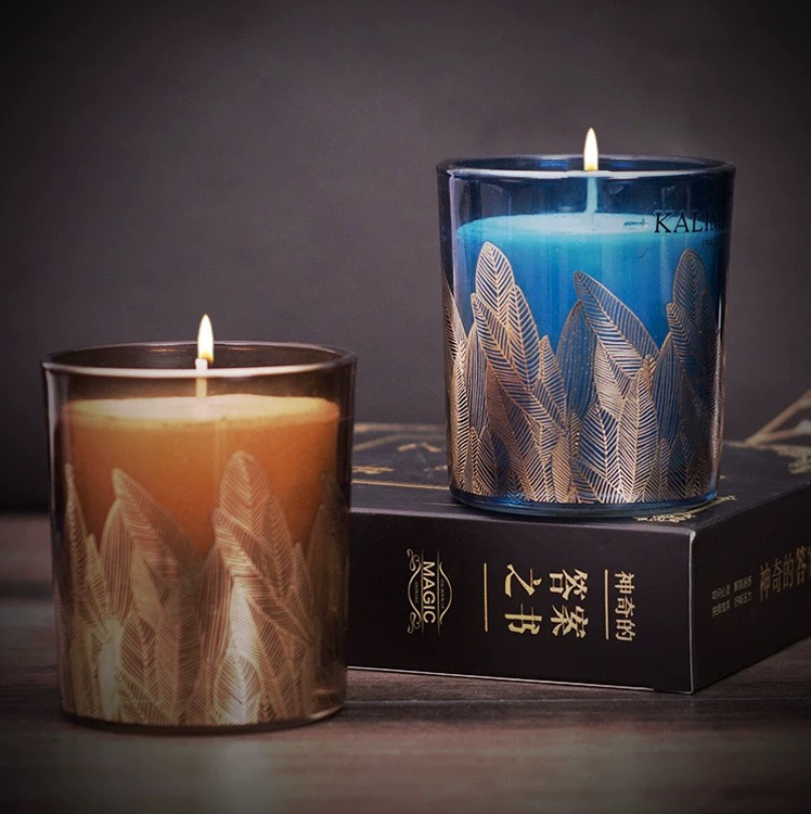 شمع معطر بكوب زجاجي