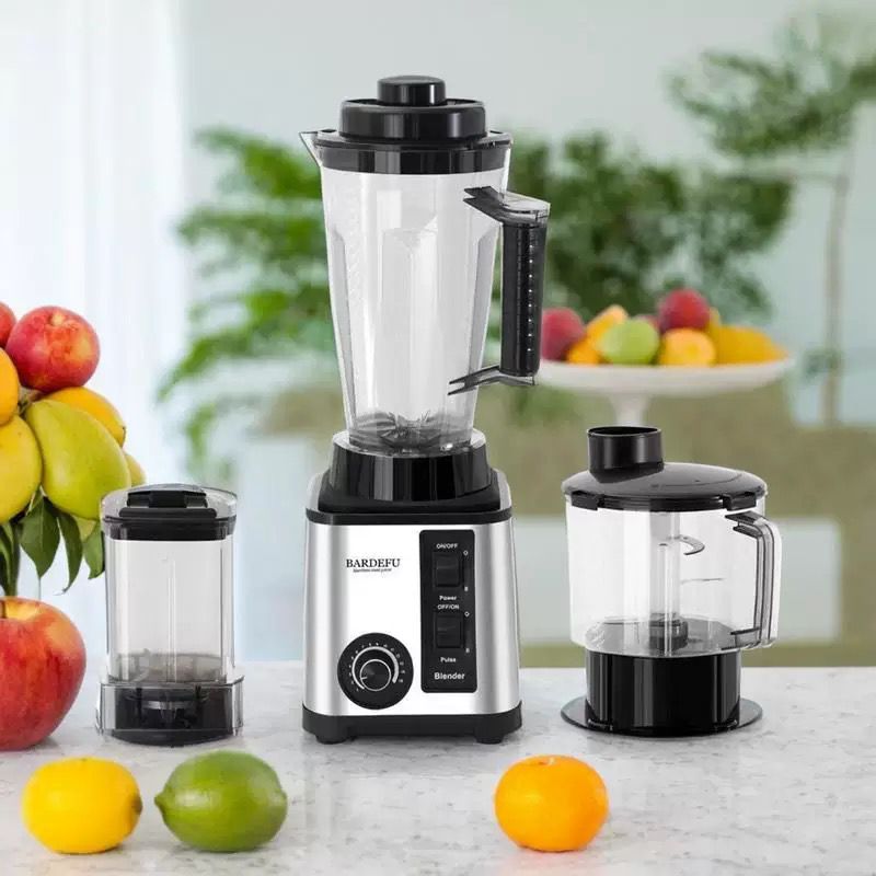 طقم خلاط 3*1 كبه ومطحنه وخلات بقاعده استانليس