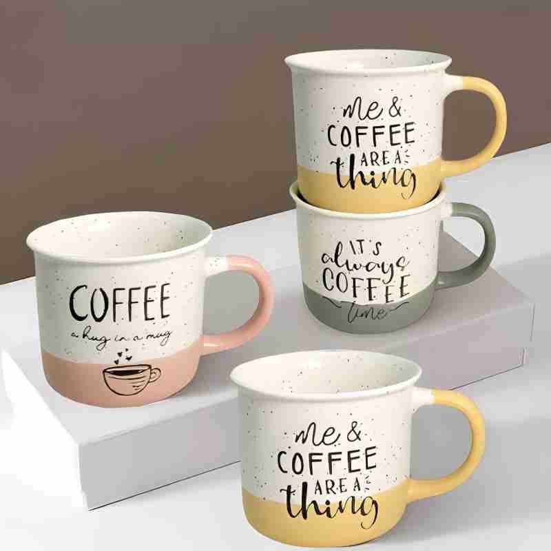 مج سيراميك 2 لون فردي 1 حبه 400 ml