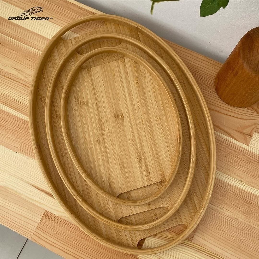 طقم طفريات خشب بيضاوي بيدين 3*1
