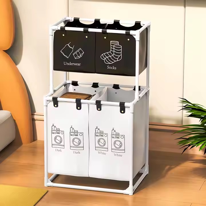 باسكت منظم للغسيل 4*1 قماشي