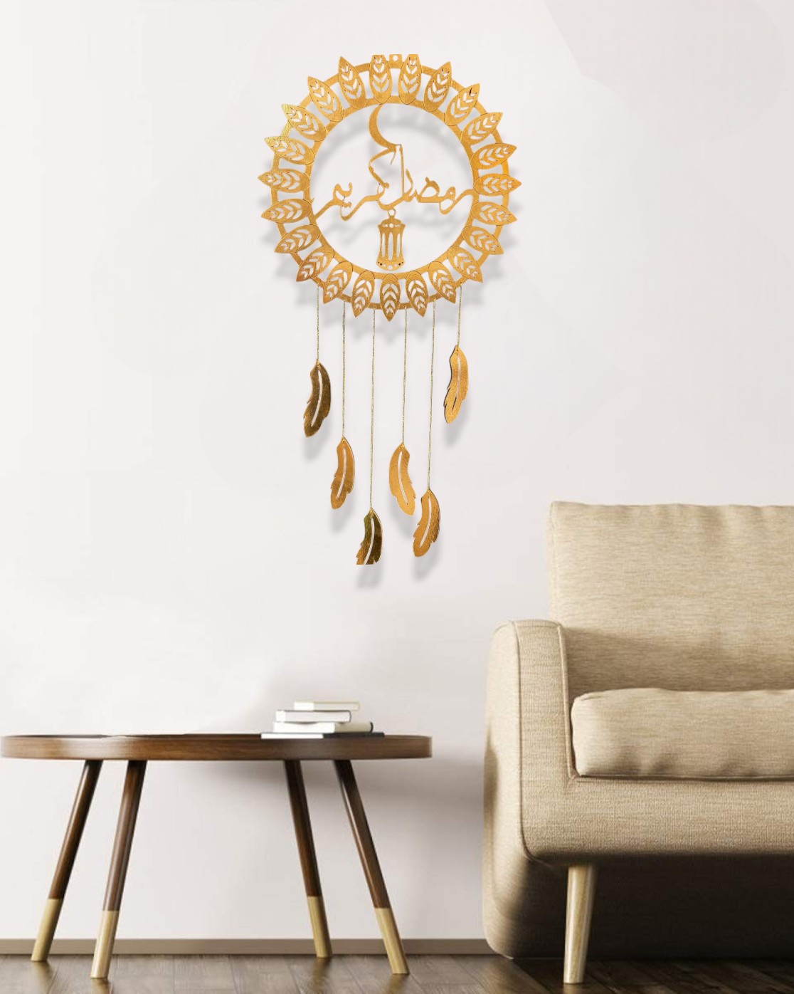 علاقه ديكور خشب حجم كبير رمضان كريم
