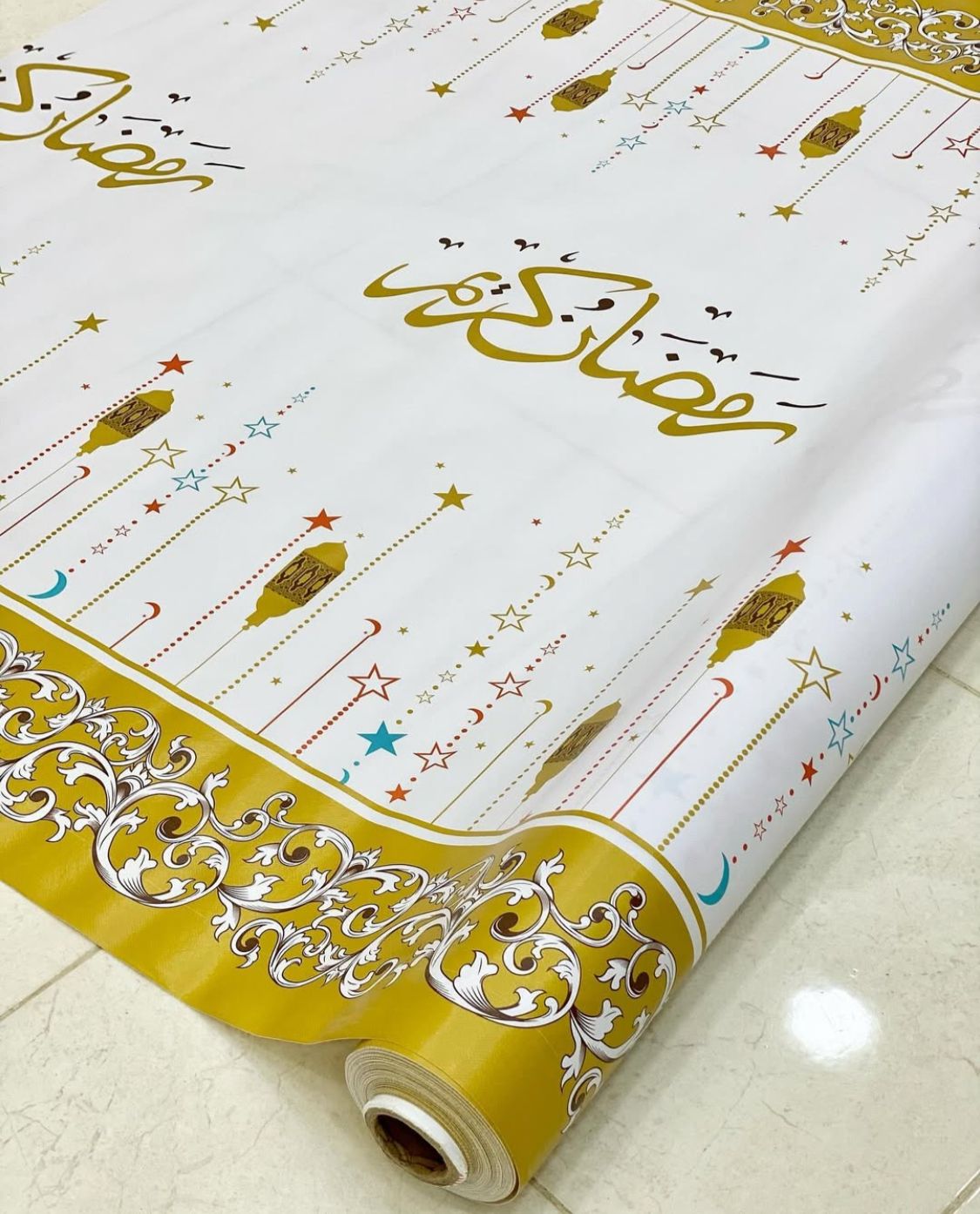 غطاء طاوله مقاوم للماء اشكال رمضان بالمتر
