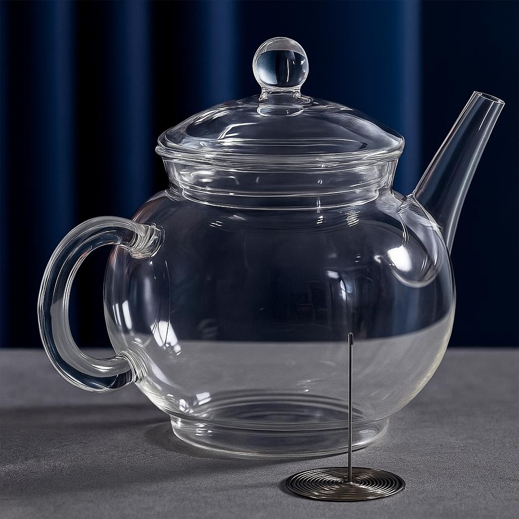 ابريق تقديم شاي زجاج بيركس شفاف 400ML