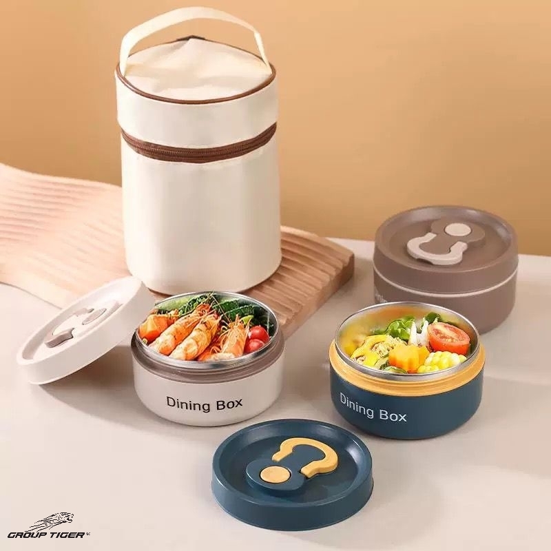 عامود طعام + شنطه اسطوانيه مدوره بيد شده