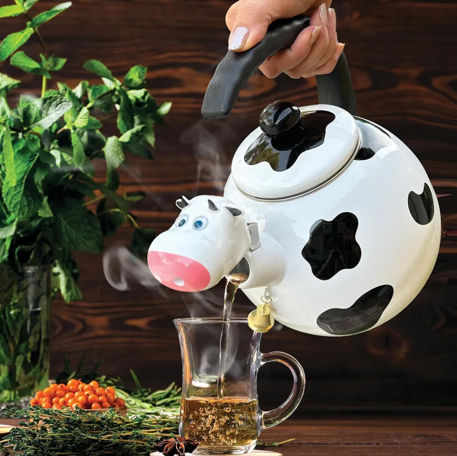 ابريق  شاي بورسلين cow