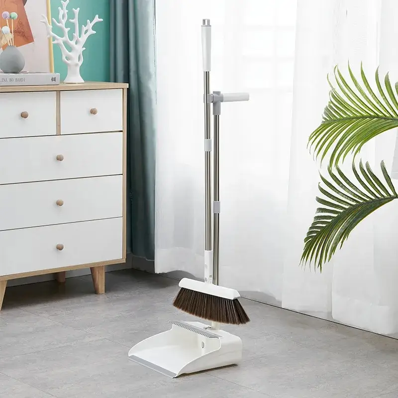 جاروف بالفرشه جامبو يد استيل ثابته جديد