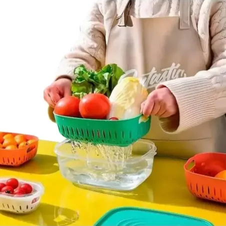 طقم ثلاجه 3 ق اكريلك الوان
