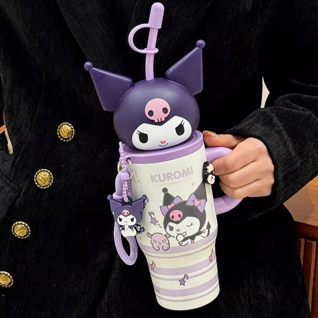 مج  حراري بيد مجسم راس Kuromi