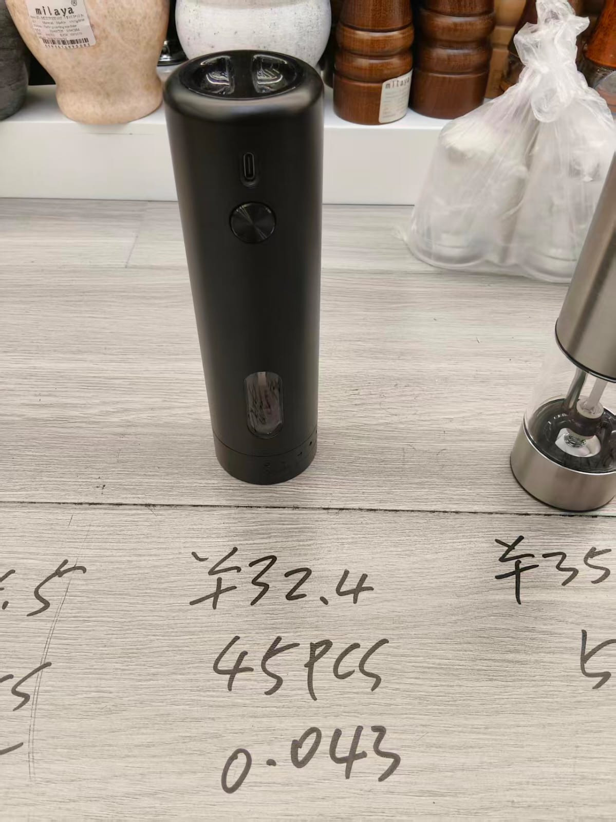 مطحنه توابل لون اسود  USB