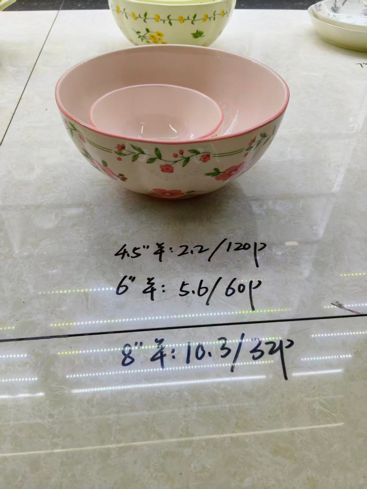 بولا بورسلين غويط مدور فلوري بينك خارجي صغير