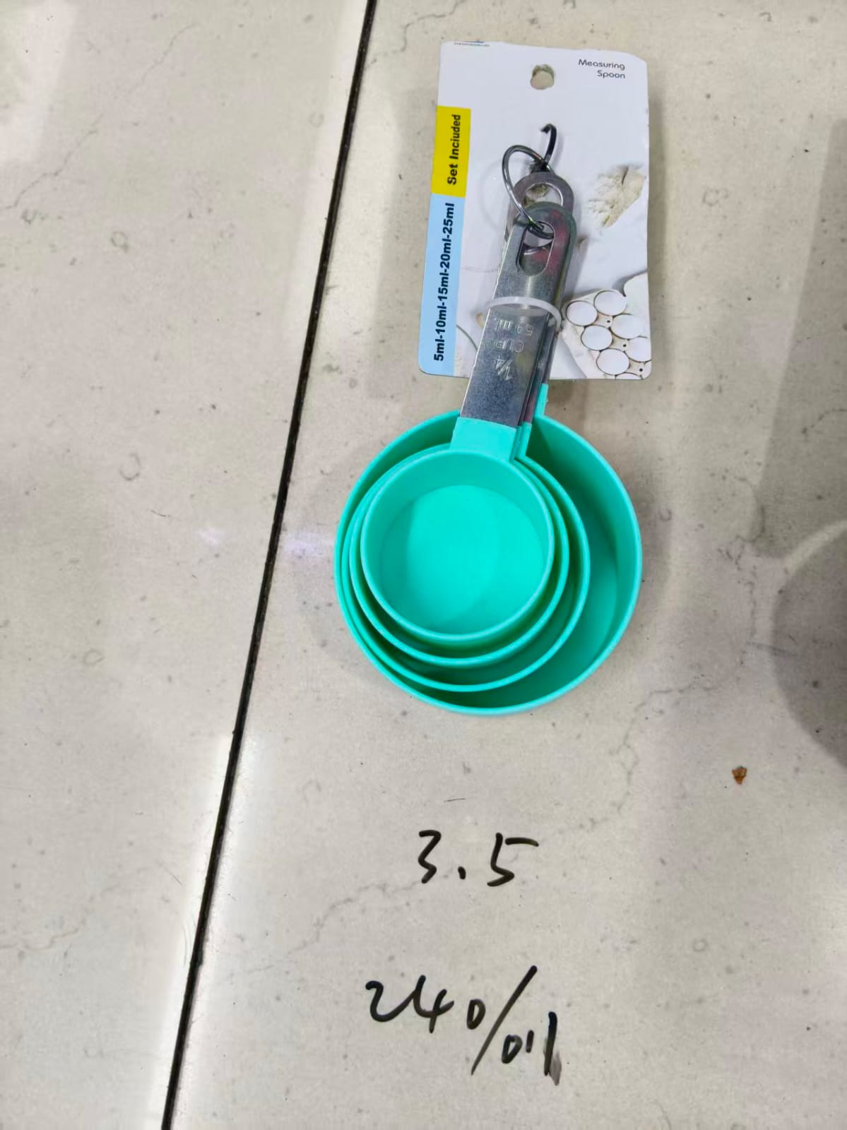 طقم معيار 8*1 يد استيل اخضر