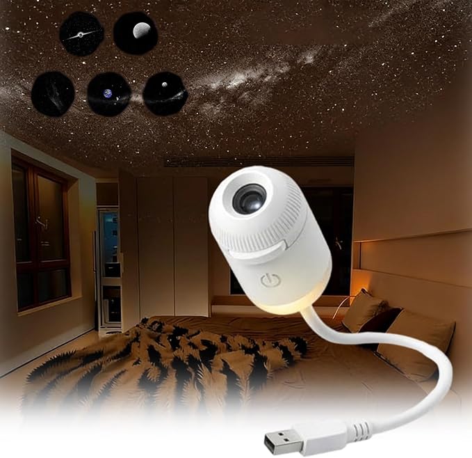 جهاز عرض ليلي للنجوم 2 في 1  USB* LED