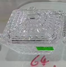 سكريه زجاج سمبوكسات مربع بغطاء