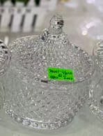 سكريه زجاج مدورسمبوكسات بغطاء صغير