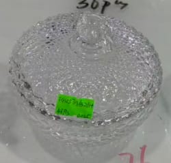 بونبونيره زجاج ابيض سمبوكسات مدور